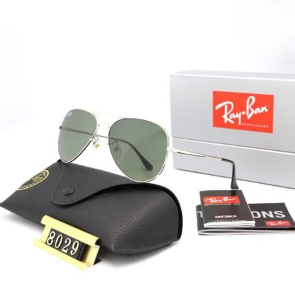 Ray Ban aviator Droplet Gold and Green Sunglasses
