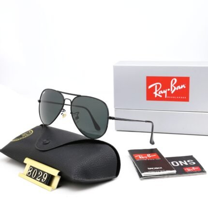 Ray Ban aviator droplet black sunglasses