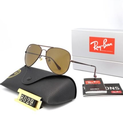 Ray Ban aviator Droplet Brown and Tan Sunglasses