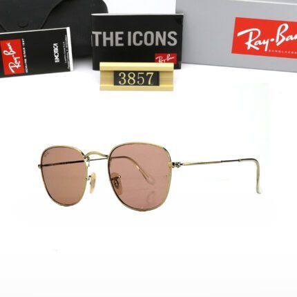 Ray Ban FRANK Gold and Rose Pink Sunglasses