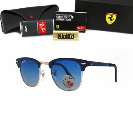 Ray Ban CLUBMASTER METAL CHINA Blue Gradient Sunglasses