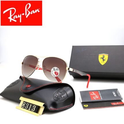 Ray Ban CARBON FIBRE Gold and Brown Gradient Sunglasses