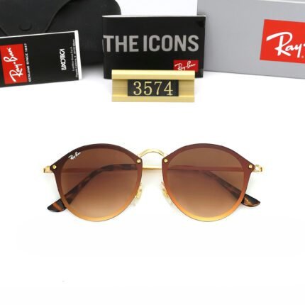 Ray Ban BLAZE ROUND Brown Sunglasses Unisex