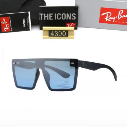 Ray Ban black and blue square framed glasses, sunglasses