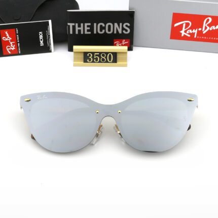 Ray Ban BLAZE CAT EYE Silver Color Film Reflective Sunglasses Unisex