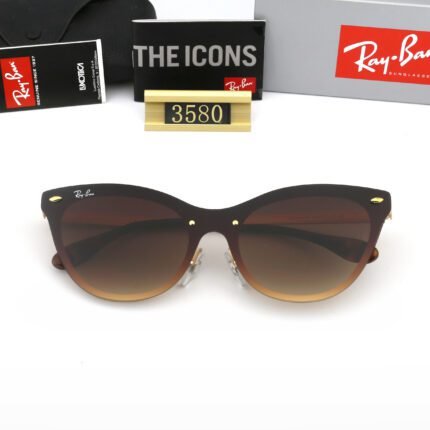 Ray Ban BLAZE CAT EYE Brown Matte Sunglasses Unisex