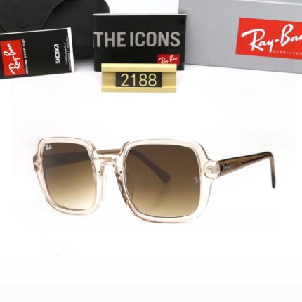 Ray Ban Erika Optics gold and brown square framed sunglasses for both men and women