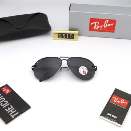 Ray Ban polarized all black sunglasses for both men and women