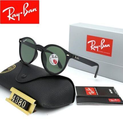 Ray Ban BLAZE RB4380 Black and Green Sunglasses