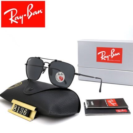 Ray Ban Caravan Black Square Large Frame Sunglasses