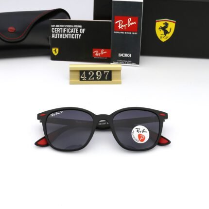 Ray Ban RB4297M SCUDERIA FERRARI COLLectiON black sunglasses