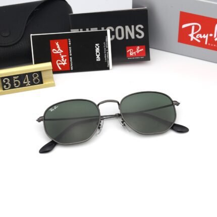 Ray Ban RB3548 Ferrari Black and Green Sunglasses