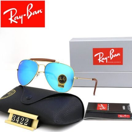Ray Ban aviator craft series gold and blue film sunglasses available for both men and women