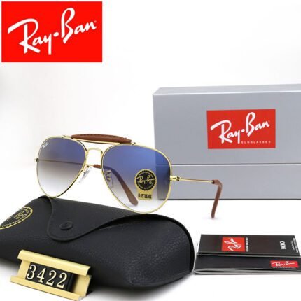 Ray Ban aviator craft series gold and blue gradient sunglasses available for both men and women