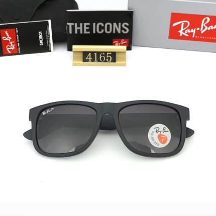 Ray Ban JUSTIN COLOR MIXC black and gray sunglasses