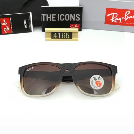 Ray Ban Justin Color Mixc Brown Contrast Sunglasses