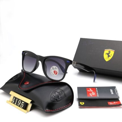 Ray Ban RB4195 SCUDERIA FERRARI COLLectiON purple gradient sunglasses