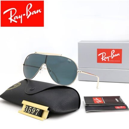 Ray Ban WINGS Gold and Gradient Green Sunglasses