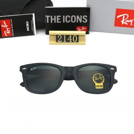 Ray Ban all black matte lenses, square sunglasses, unisex