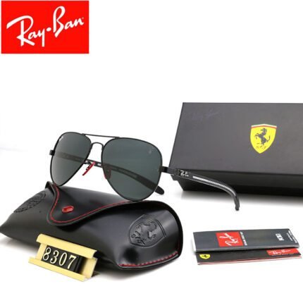 Ray Ban ferrari series black polarized sunglasses neutral
