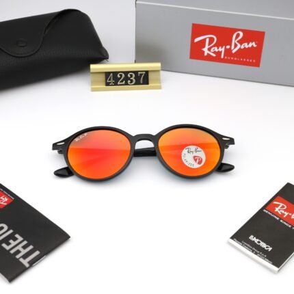 Ray Ban ROUND LITEFORCE Black and Orange Sunglasses