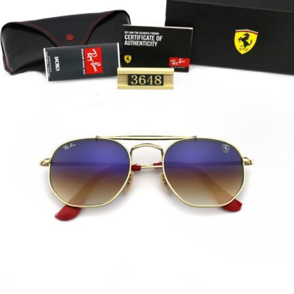 Ray Ban MARSHAL Gold and Purple Gradient Neutral Sun Eye