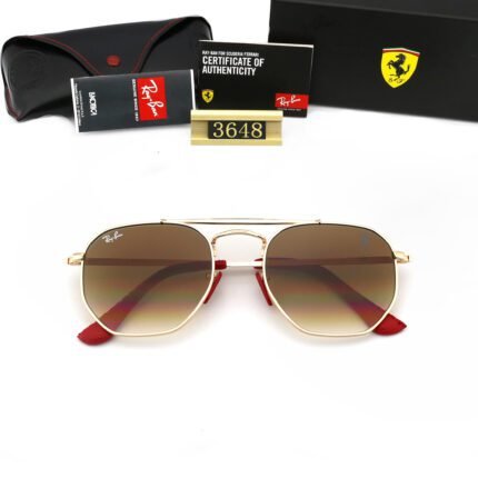 Ray Ban MARSHAL Gold and Brown Gradient Neutral Sun Eyes