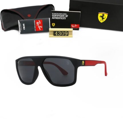 Ray Ban RB4309M SCUDERIA FERRARI COLLectiON black sunglasses