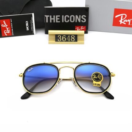 Ray Ban MARSHAL Gold Black and Blue Gradient Neutral Sunglasses