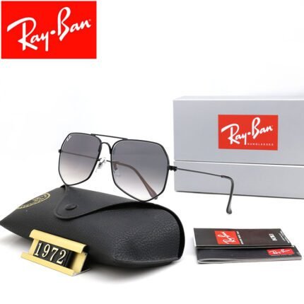 Ray Ban1972 Black Gradient Lens Octagonal Sunglasses Unisex