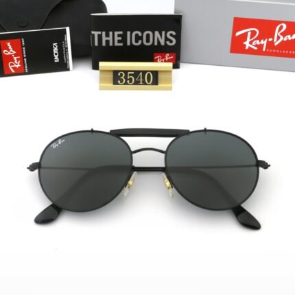 Ray Ban Aviator Round Classic Unisex black sunglasses
