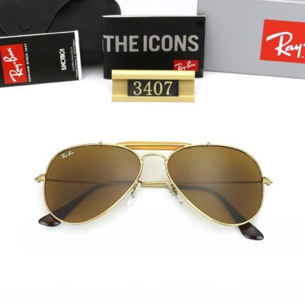 Ray Ban SHOOTER Classic Gold and Black Sunglasses for Men and Women