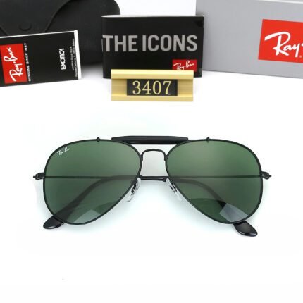 Ray Ban SHOOTER Classic Black and Green Sunglasses for Men and Women