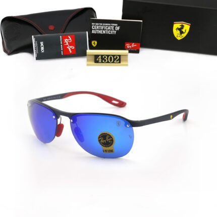Ray Ban RB4302M SCUDERIA FERRARI COLLectiON Blue Sunglasses