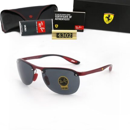 Ray Ban RB4302M SCUDERIA FERRARI COLLectiON Grey Sunglasses