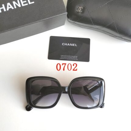 Chanel black square sunglasses