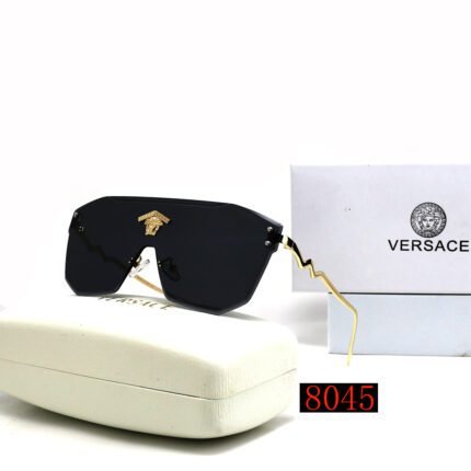 VERSACE borderless pilot integrated black sunglassessunglasses