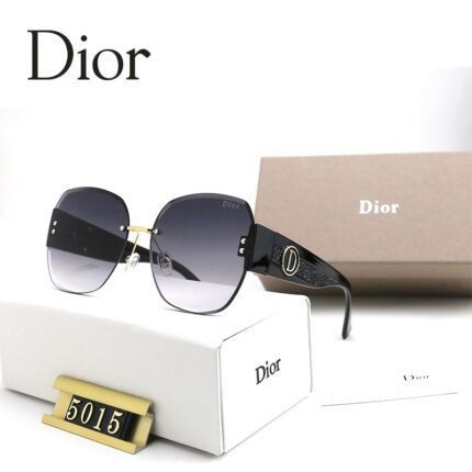 Dior black and purple gradient large frame square frame sunglasses neutral