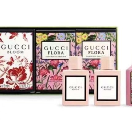 Gucci Flower Joy Set 5mlx4 Pink Flower x2, Pink Qimeng Gardenia x2.