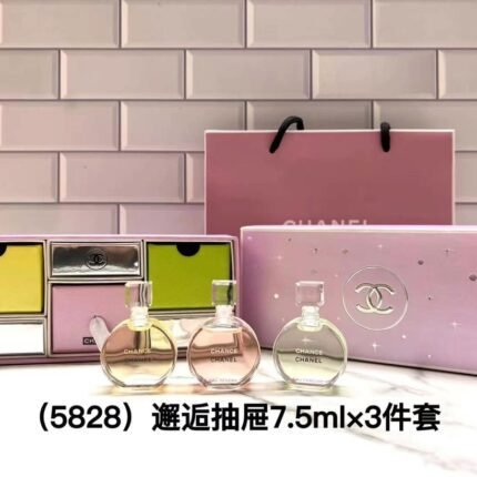 Chanel Encounters Sample 7.5mlx3 Set Yellow, Pink, Green Gift Bag, High Quality Formal Bag with 1:1