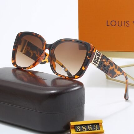 Louis Vuitton Two tone Square Women's Sunglasses Havana Edge - Brown Gradient