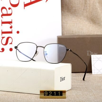 Dior black and transparent lens square sunglasses