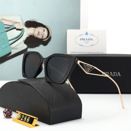 PRADA MILANO black framed sunglasses
