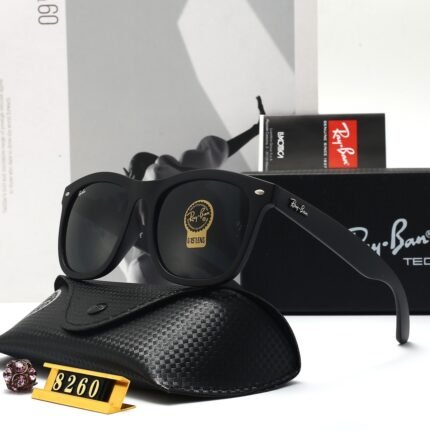 RAY BAN Pure Black Matte Lens Sunglasses