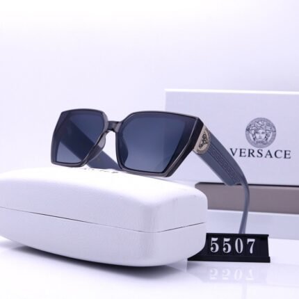 VERSACE dark blue square large frame trendy sunglasses