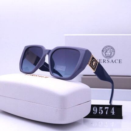 VERSACE Haze Blue Square Polarized Sunglasses