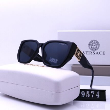 VERSACE black square polarized sunglasses