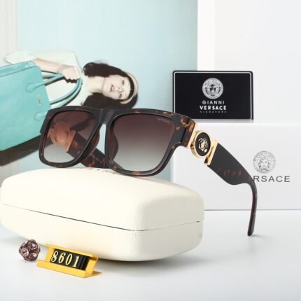 VERSACE Havana Coarse Frame and Brown Gradient Lens Sunglasses