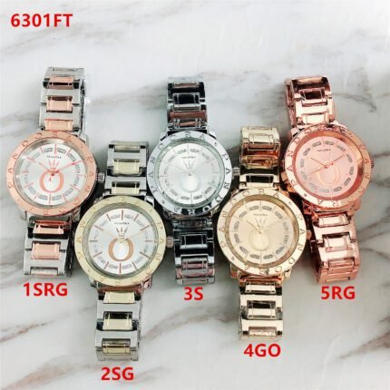 PANDORA watch circular minimalist dial metal strap