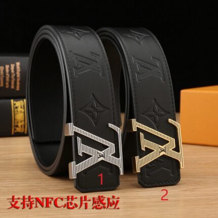Louis Vuitton NFC sensor fashionable men's belt, simple and elegant, low-key luxury